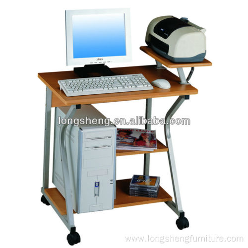 compact Computer Table with a Detachable Shelf